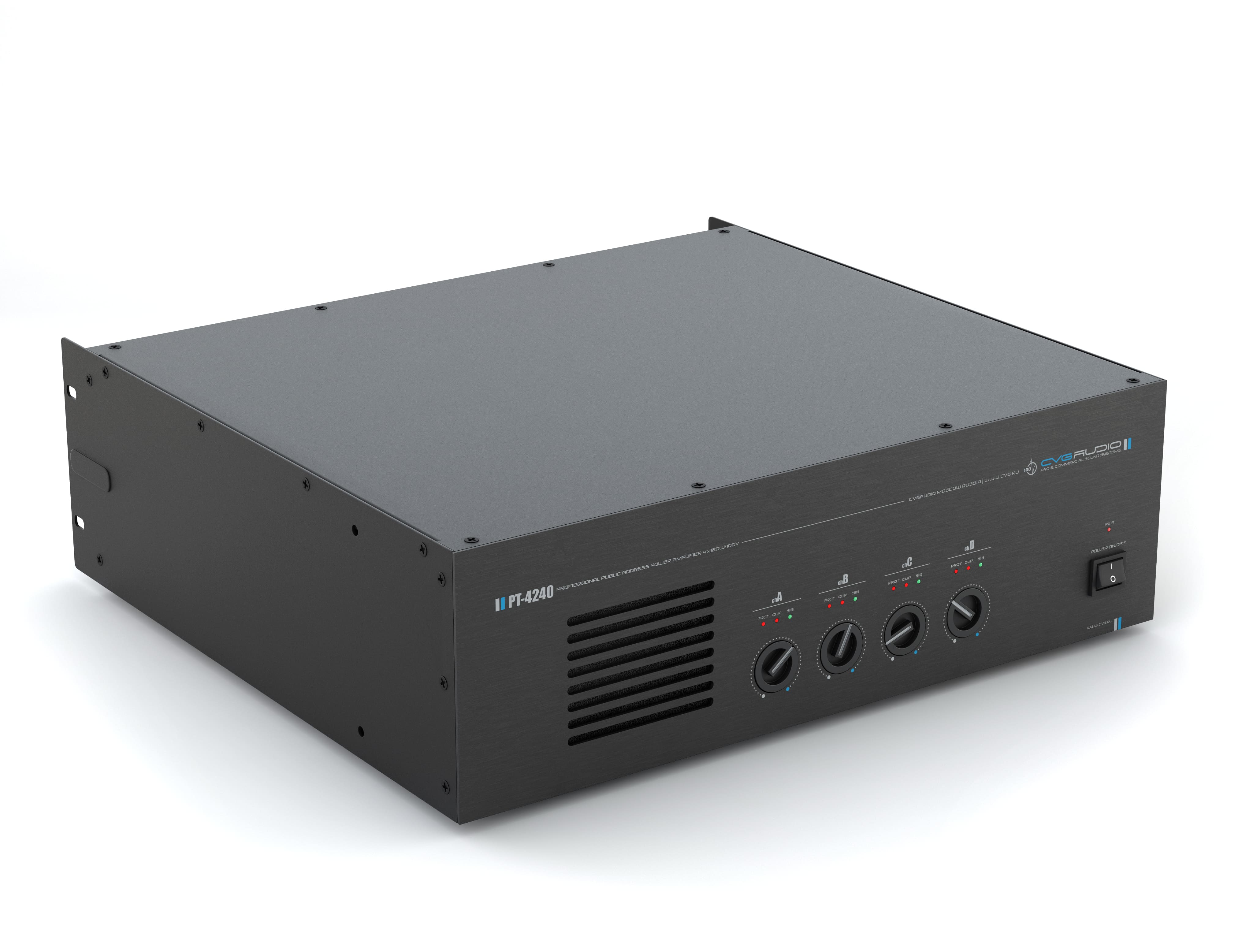 Трансляционный усилитель 4-х канальный CVGaudio PT-4240